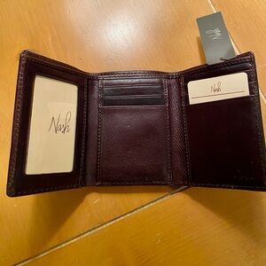 NEW Patricia Nash Mens Trifold Wallet Brown